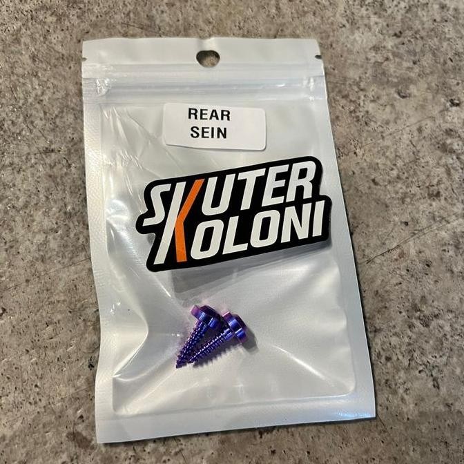 Terlaris Titanium Bolt Baut Sein Lampu Rear Vespa Sprint Primavera 3V Iget Abs Ready Stok