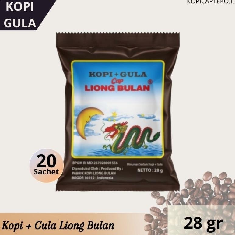 

Kopi LIONG BULAN Plus Gula 28 Gram Isi 20 Sachet Nugi