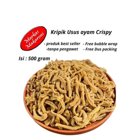 

kripik usus ayam crispy 500 gram Nugi