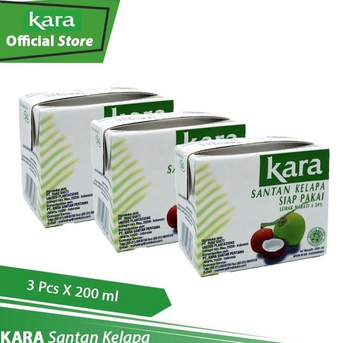 

KARA Santan Kelapa (Coconut Cream) 200 ml - 3 Pcs JS