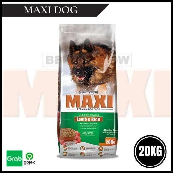 makanan anjing maxi dog food 20 kg murah lamb(kusus expedisi)