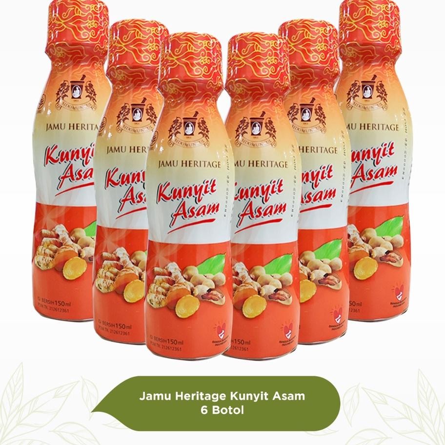 Jamu Heritage Kunyit Asam Sidomuncul 150 Ml 6 Botol