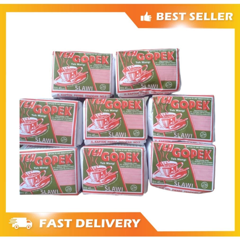 

TEH GOPEK SLAWI 1 PACK (10X40GR) TEH RACIKAN HAS SOLO WEDANGAN JAWA Nugi