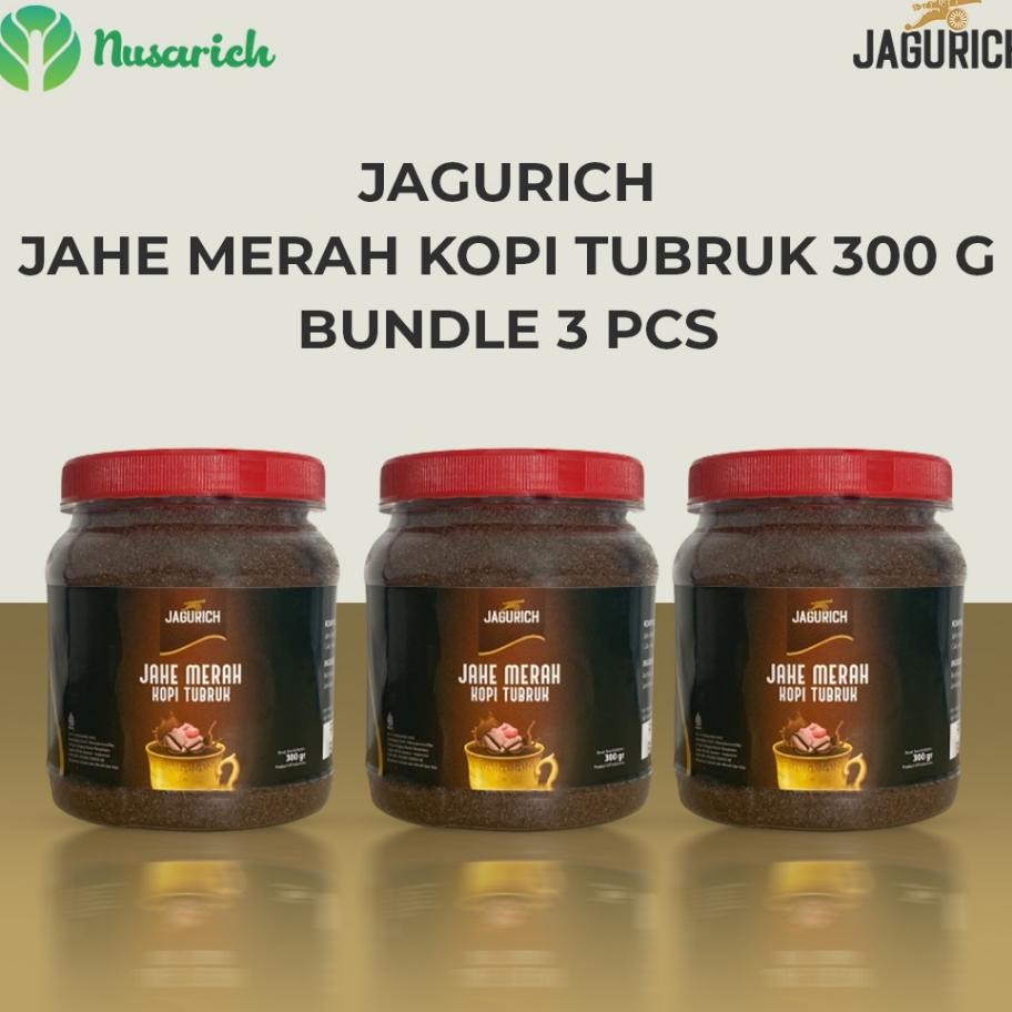 

Jagurich Jahe Merah Kopi Tubruk 300 Gr 3 Toples