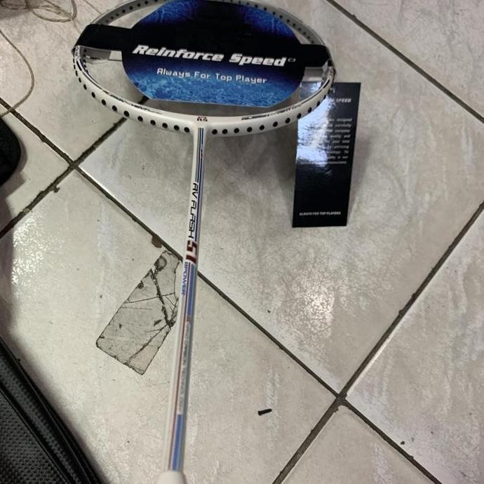 Raket Badminton Rs Av Flash 51 Power Full Set Komplit Original