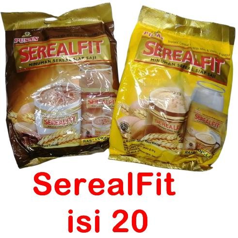 

Pusan Serealfit Rasa Coklat Vanila 600gr 20pcs 30g Minuman Sereal Siap saji Nugi
