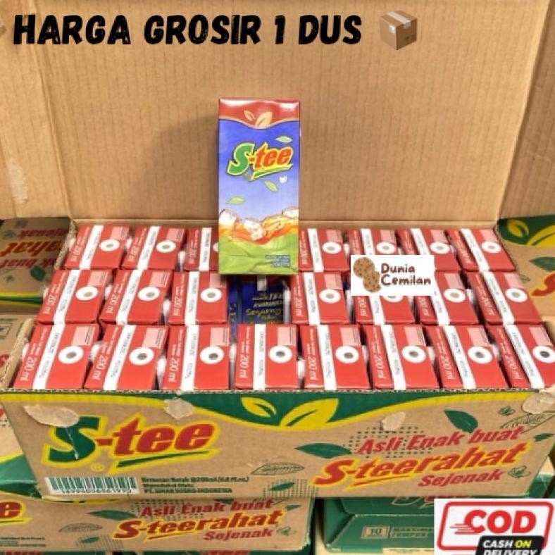 

[TERMURAH!] Stee Kotak 200ml 1 DUS isi 24 PCS - Teh Manis S-tee Grosir 1 Karton Murah Asli Nugi