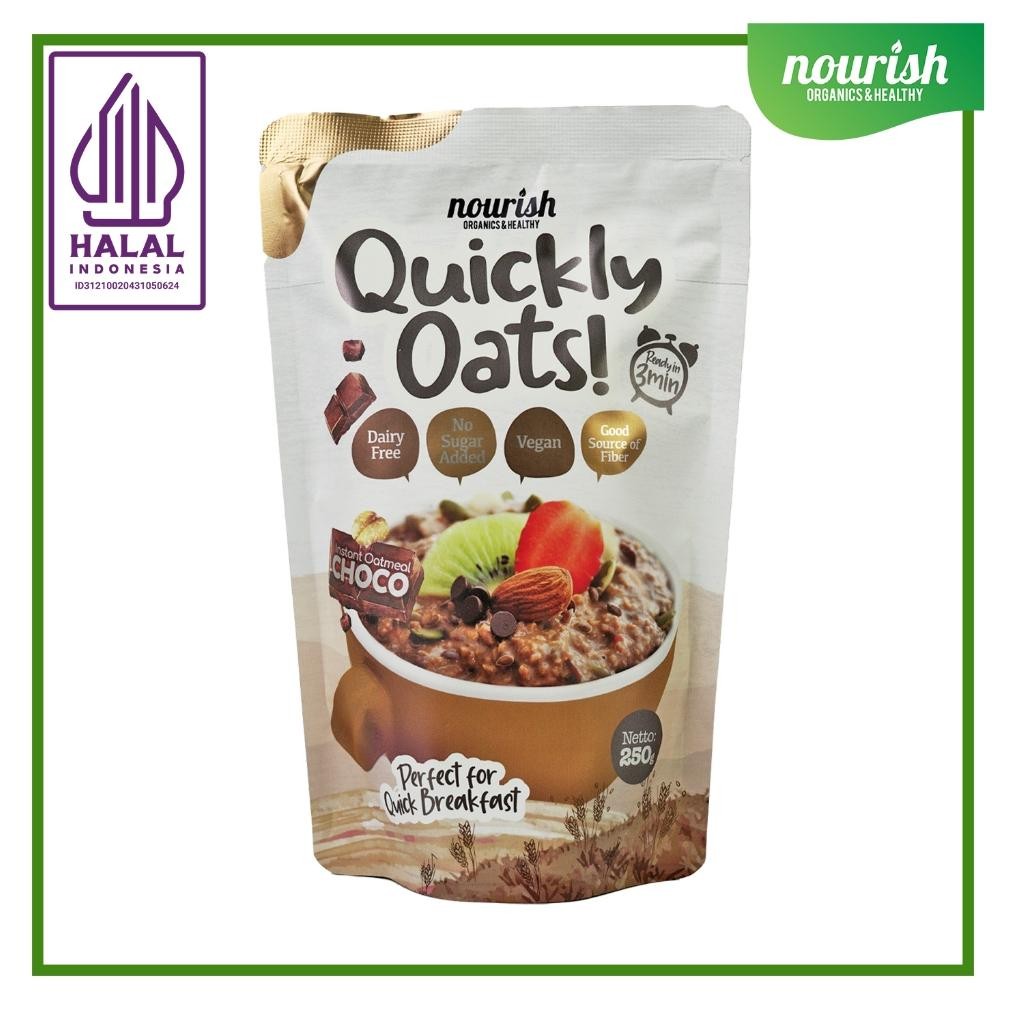 

Quickly Oats! Instant Oatmeal Choco Buy 1 Get 1 Free (250gr x 2pc) Nugi