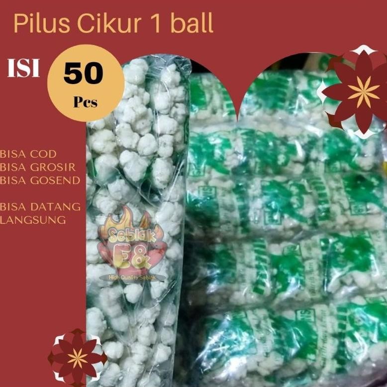 

BISA COD - Pilus Cikur Sukro Atom Renceng Ball Sari Rasa isi 50 pcs - toping baso aci - seblak - bakso -mie instan - cuanki - cuankie Nugi