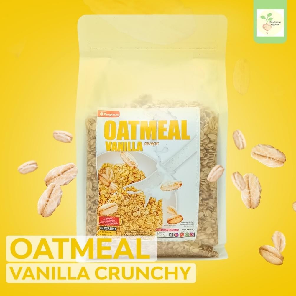 

SUPER OATMEAL 1KG - VANILLA CRUNCHY 5 MIX Rolled Oat, Vanilla, Palm Sugar, Coconut Oil Nugi