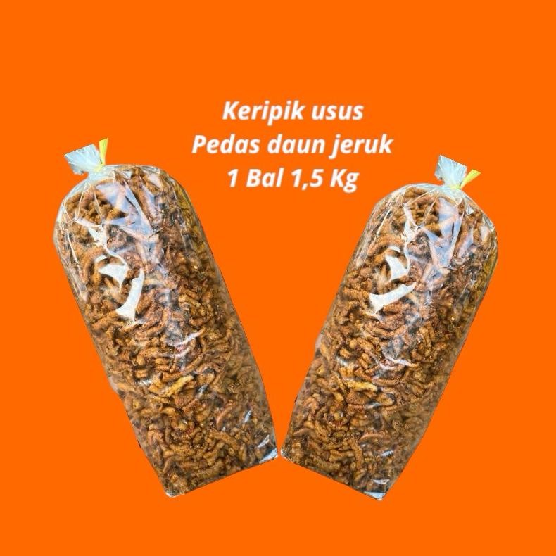 

KERIPIK USUS PEDAS DAUNJERUK & BALADO 2KG & 1,5 KG Nugi