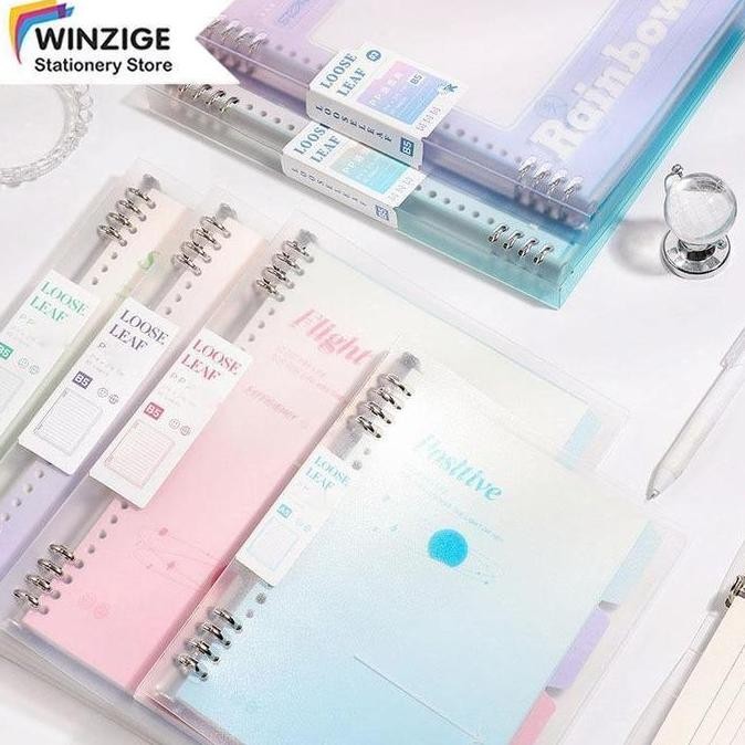 

Winzige A5 B5 Loose Leaf Notebook Buku Binder Buku Tulis Sekolah Lucu Buku Notebook Aesthetic Binder Kuliah Stationery & Refill Kertas Paper