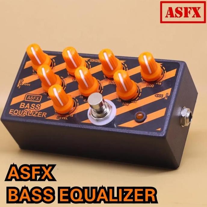 TERBARU EFEK ASFX BASS EQUALIZER STOMPBOX - PEDAL EQ GITAR & BASS TRUE BYPASS