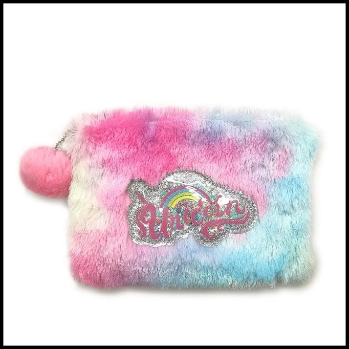 

W! Accessories Tempat Pensil / Pencil Case Bulu Unicorn 551001