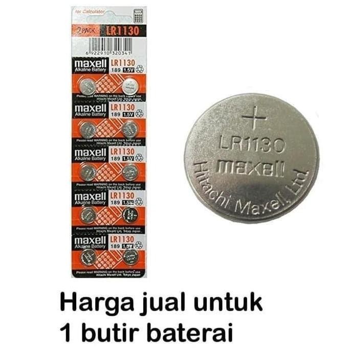 Maxell Lr1130 Baterai Jam Tangan Kalkulator Ag10 389 Sr54 Lr54 Gp189