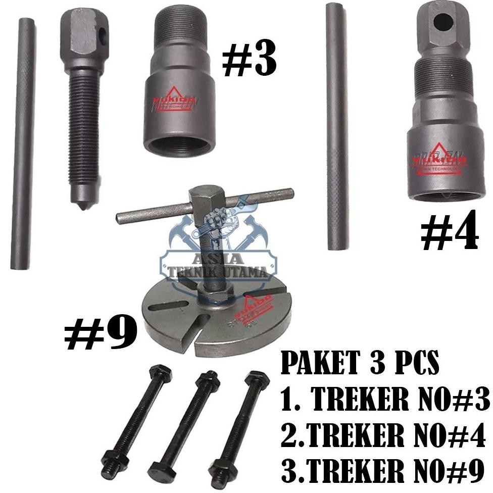 Tracker Magnet Multipro/Yukido No. 9 + Treker magnet no#3 + treker magnet no#4 untuk vario, mio, jup