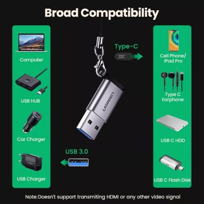 Ugreen Usb 3.0 To Type C - Ugreen Otg Usb C Female To Usb Male Adapter