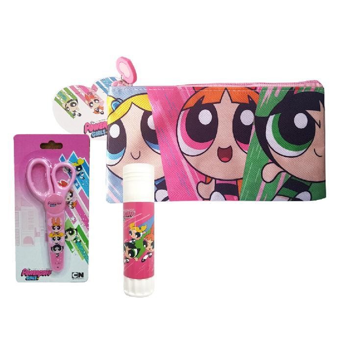

Powerpuff Girls Paket 3In1 Tempat Pensil + Stationery