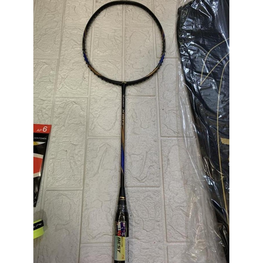 Raket Badminton Lining Turbo X 80 Gen Iii/Turbo X80 Iii Komplit Ori
