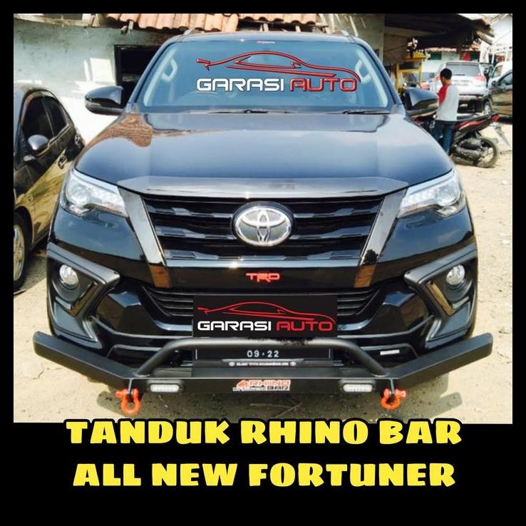 HOT DEAL TANDUK DEPAN FORTUNER ALL NEW VRZ BUMPER GUARD TOWING BAR RHINO BESI 
