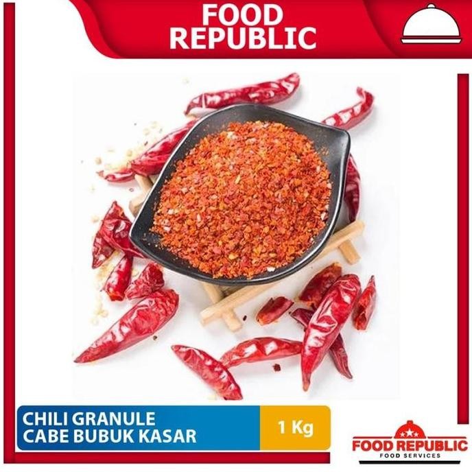 

Chili Granule 1 KG Cabe Bubuk Kasar Cabe Granules Halal