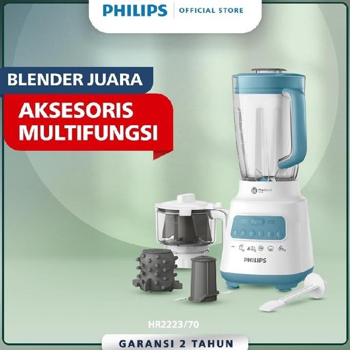 

Blender Philips HR-222370 4in1 Plastik Sambal Maker Garansi Resmi