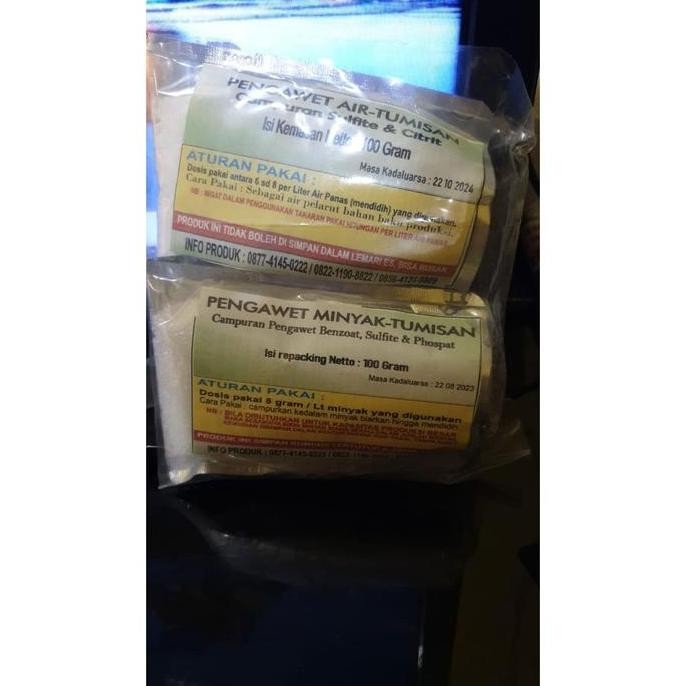 

PENGAWET SL-TUMISAN PENGAWET PRODUKSI SAMBAL GORENG BASIC AIR-MINYAK