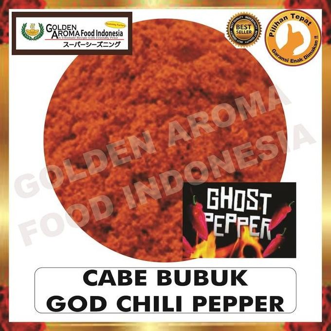 

Cabe Bubuk Ghost Pepper 1Kg Cabai God Chili Spicy Powder 1 Kg Bumbu