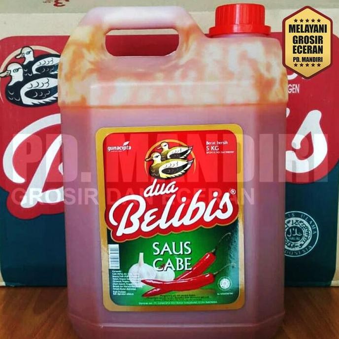

DUA BELIBIS SAUS CABE 5KG 5 KG SAMBAL JERIGEN