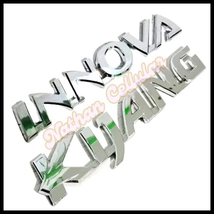 TERMURAH EMBLEM LOGO BELAKANG KIJANG INNOVA MOBIL KIJANG INNOVA CHROME 
