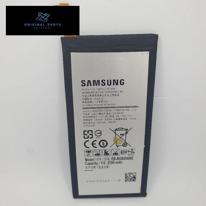 Baterai Samsung S6-S6 Flat Baterai Samsung S6 / S6 Flat Original EB-BG920ABE