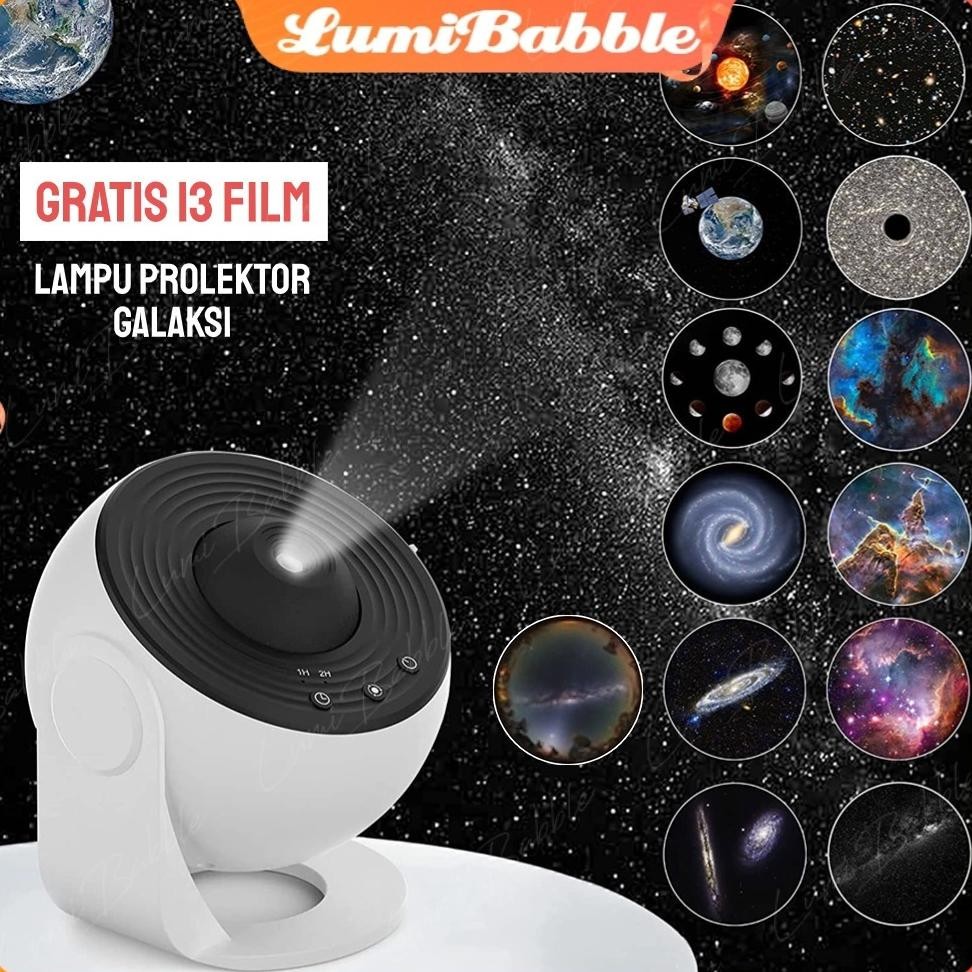 Terlaris Lampu Tidur Proyektor Galaxy Lampu Kamar Tidur Aesthetic 360 Lampu Proyektor Langit Lampu P