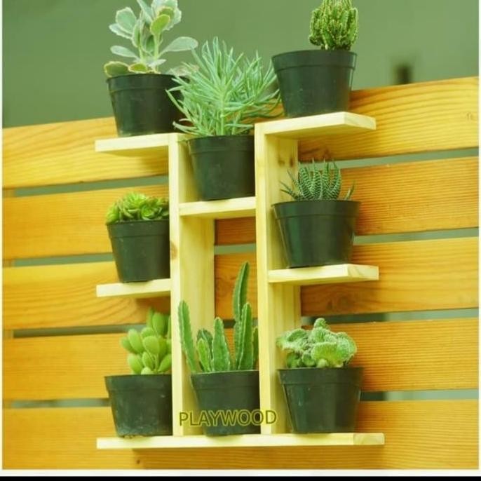 Stok Sj Rak Dinding Pot Bunga Tanduk Rusa || Rak Dinding Serbaguna Jati Londo