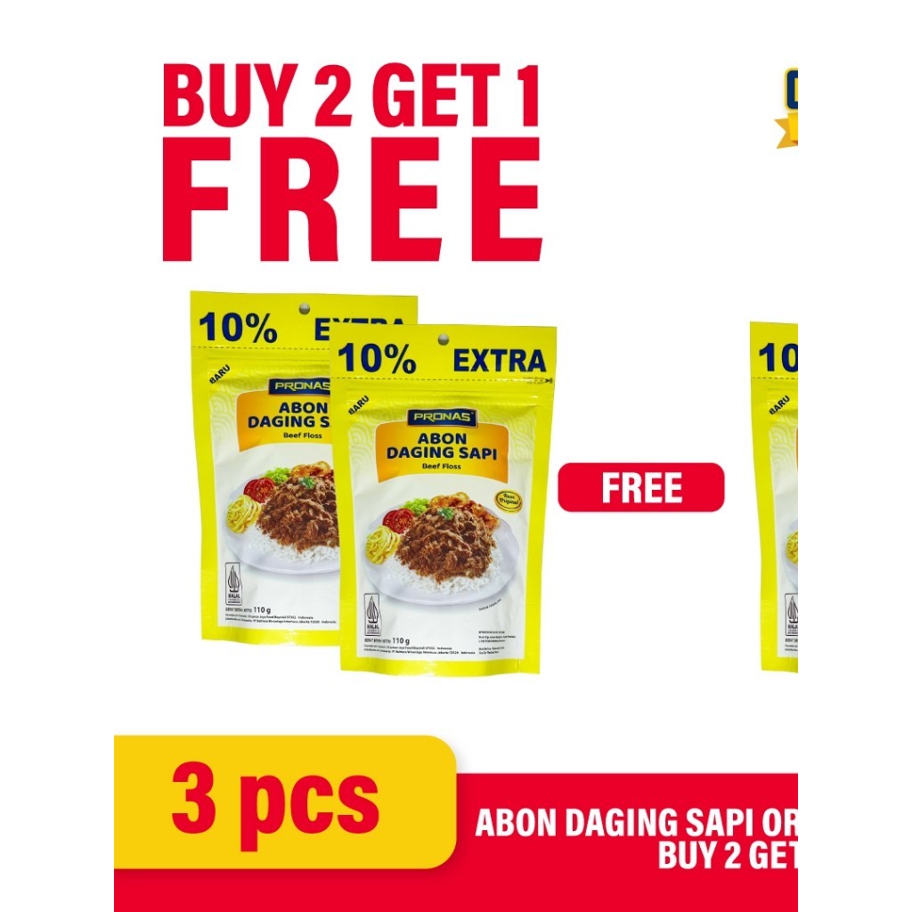 

New PRONAS Abon Original 100 gr Buy 2 Get 1 Terlaris