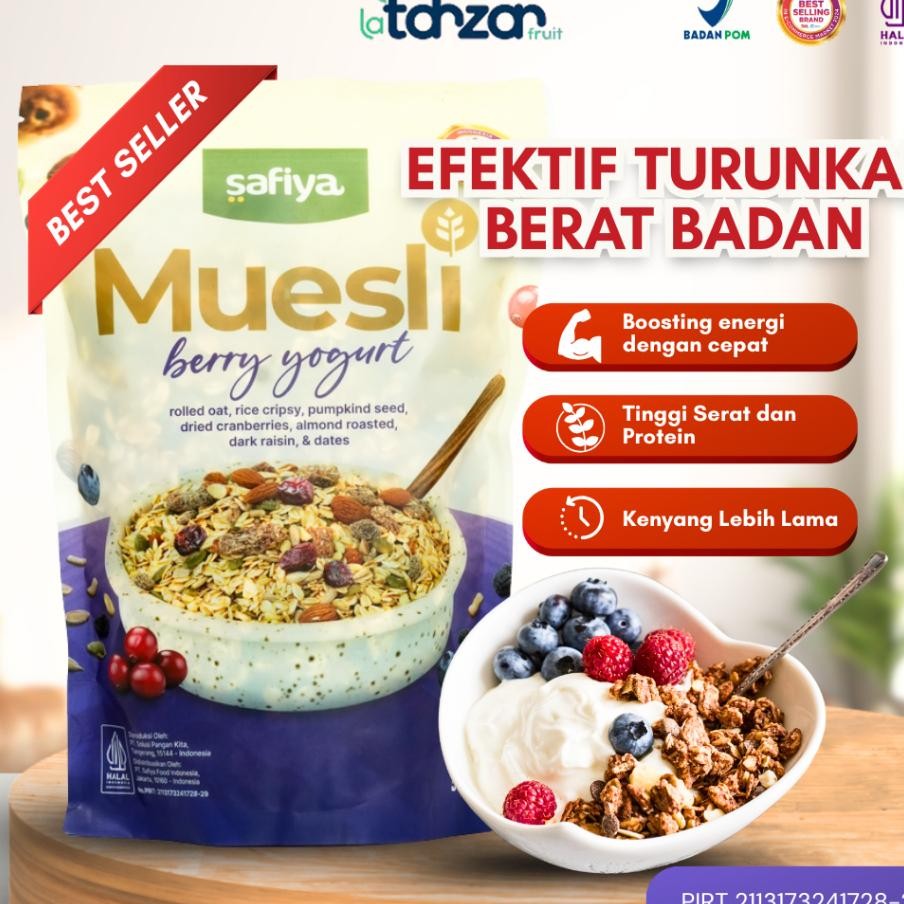 

Muesli Berry Yogurt 1 Kg Muesli Dried Fruit Mix Safiya Sereal Sehat