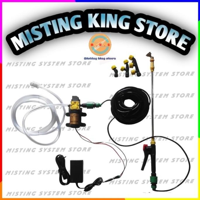Set Nozzle Sprayer Elektrik Portable Pompa Dc Sinleader Semprotan Air