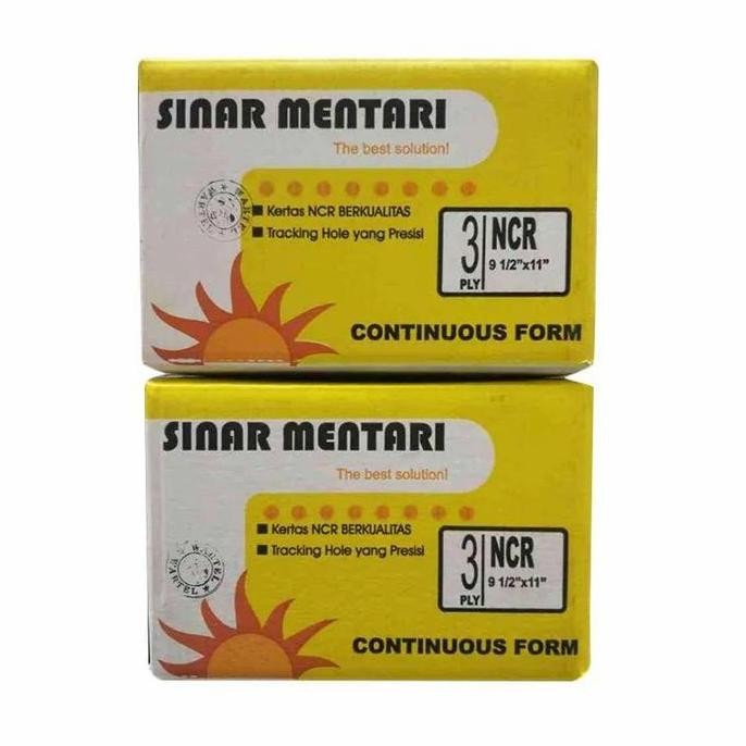 

NEW Continuous Form SINAR MENTARI 3 Ply Full A4 - 3 PLY FULL