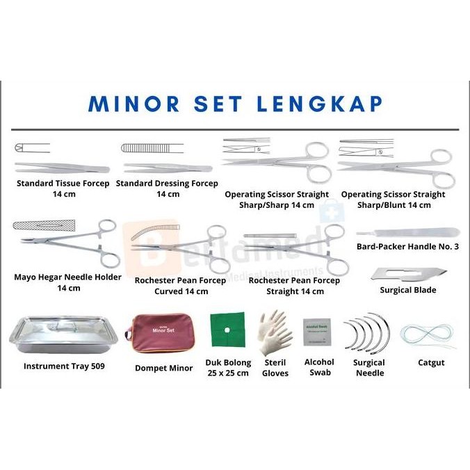 BEBAS ONGKIR - Minor Set Lengkap / Set Bedah Minor Lengkap