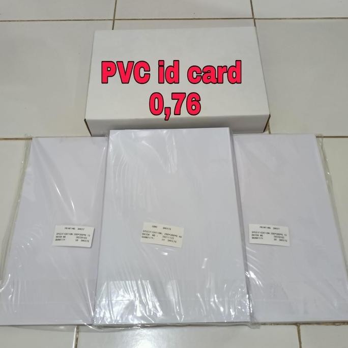 

TERBARU - [50sets] kertas PVC bahan ID Card instan A4 / kertas PVC Card