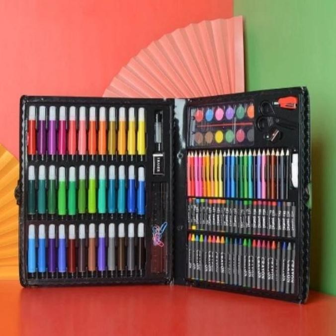 

ART SET 150 CRAYON SET 150 ALAT LUKIS MENGGAMBAR MEWARNAI KOMPLIT