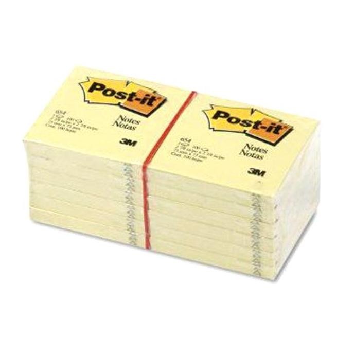 

Post it 3m 654 Yellow isi 12 pad