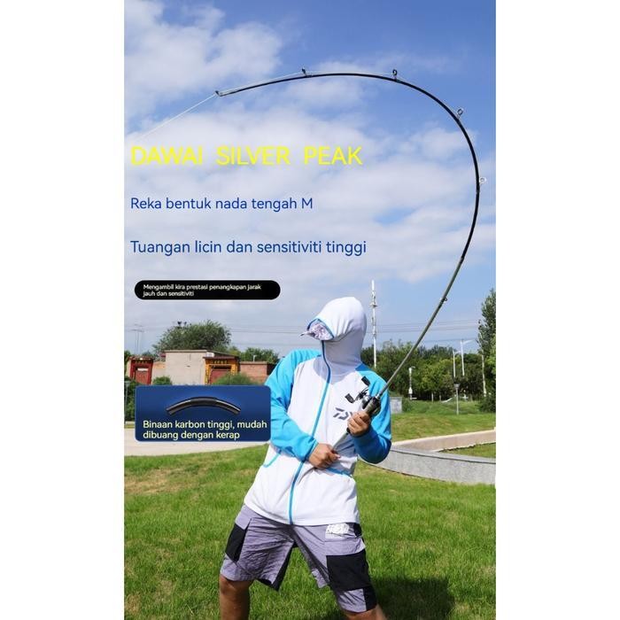 Daiwa Rod Casting Rod Spinning Rod Fishing Bc Rod Jigging Joran Pancing Sea Fishing Pole Portable Ba