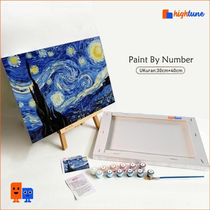 

Hightune Paint By Number 30x40 Painting Kit Canvas Paint Kit Digital Aesthetic Kanvas Lukis