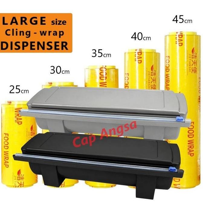 PLASTIK WRAP MAKANAN BESAR CLING WRAP DISPEER LARGE SLIDING CUTTER