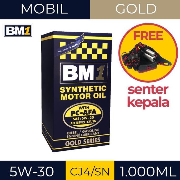 TERLARIS - OLI MOBIL DIESEL/GASOLINE BM1 GOLD SERIES 5W-30 CJ4/SN (1L)