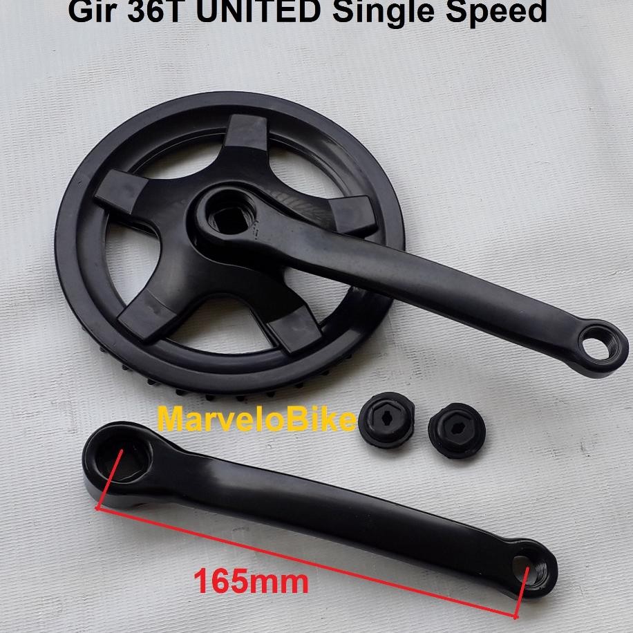 Crank Gir Sepeda Lipat Bmx Fixie Mini 36T United Single Speed