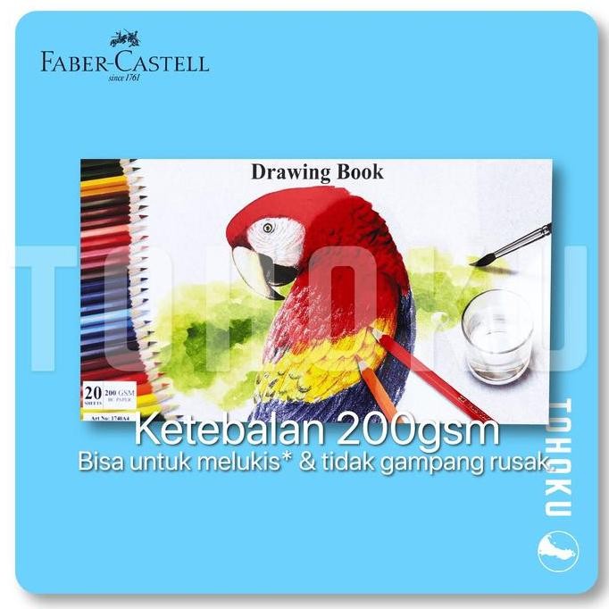 

Buku Gambar A4 200Gsm Faber Castell Drawing Book