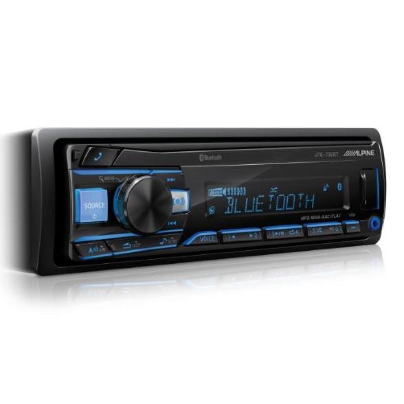 NEW Alpine UTE-73EBT - Head Unit Single Din Support FLAC