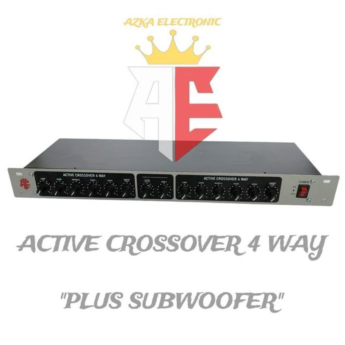 NEW Crossover Aktif 4 Way Plus Subwoofer