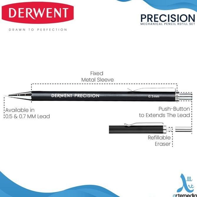 

Pensil Mekanik Derwent Precision Mechanical Pencil Set
